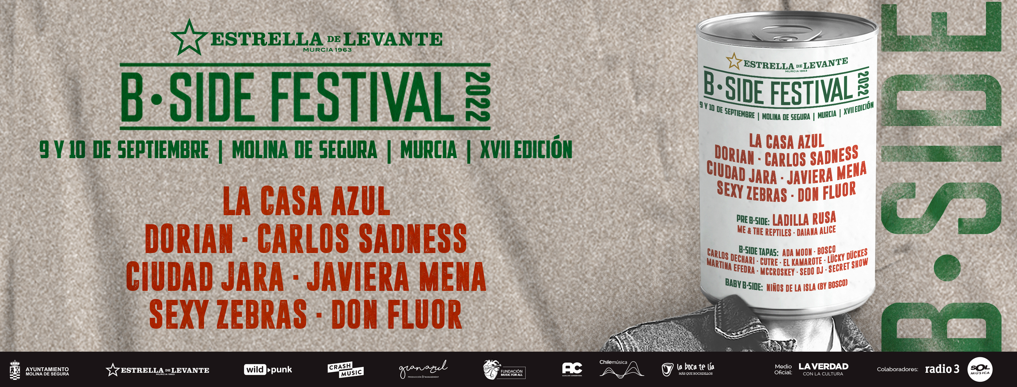 B-SIDE FESTIVAL presenta su cartel más pop para celebrar su 17ª edición con Dorian, La Casa Azul y Carlos Sadness